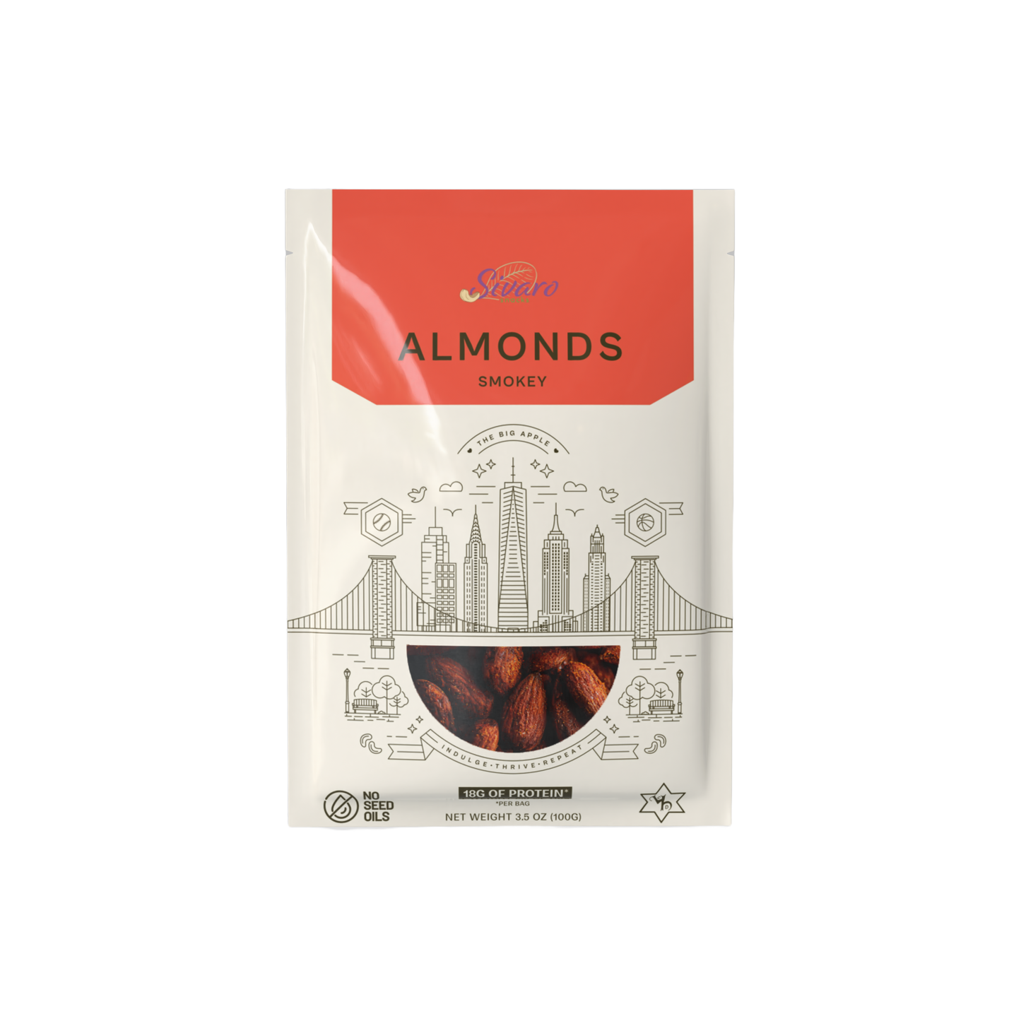 Sivaro Smokey Almonds 3.5 oz - Case of 12