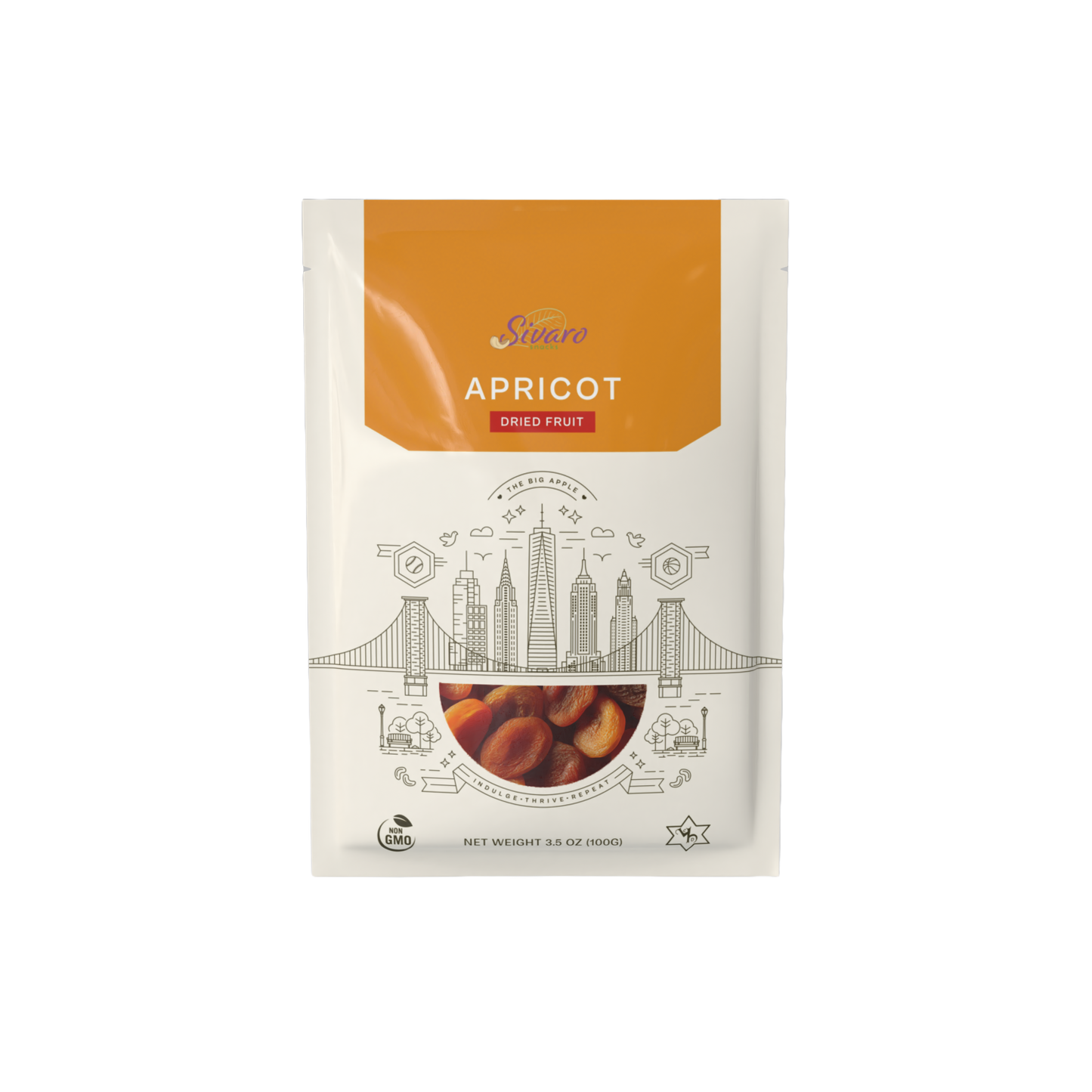 Sivaro Dried Apricot 3.5 oz - Case of 12