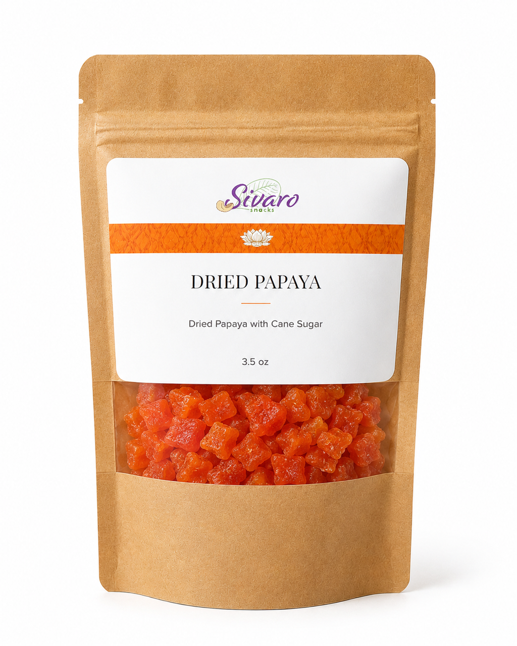 Dried Papaya Sulphur-Free, 3.5 oz (Temporary Craft Bag)