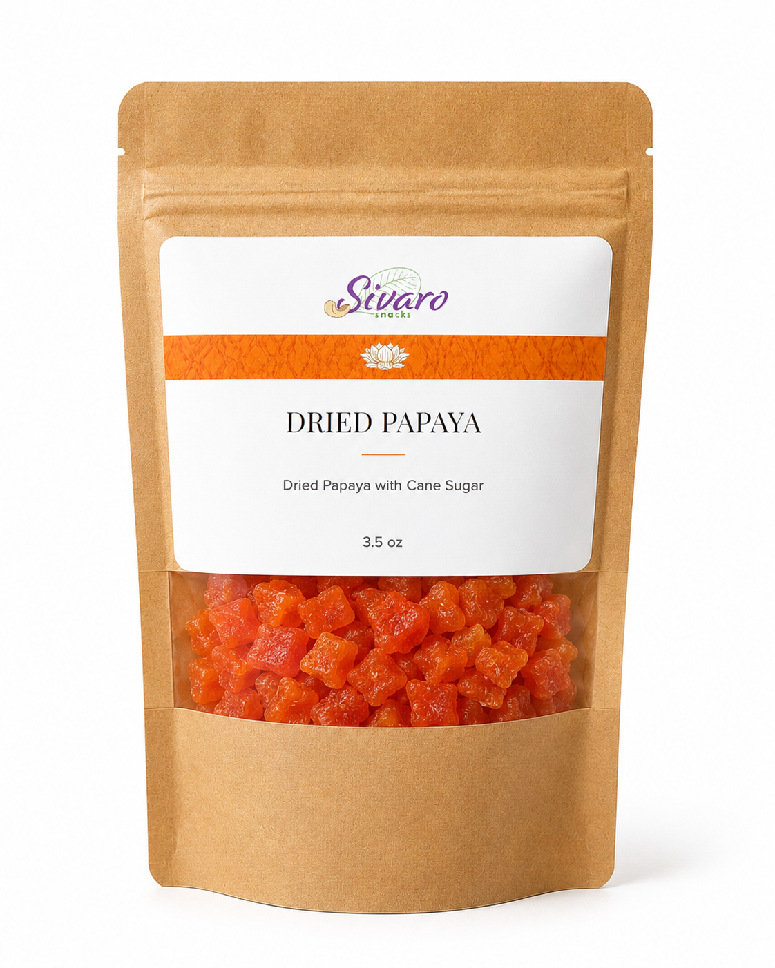 Dried Papaya Sulphur-Free, 3.5 oz (Temporary Craft Bag)