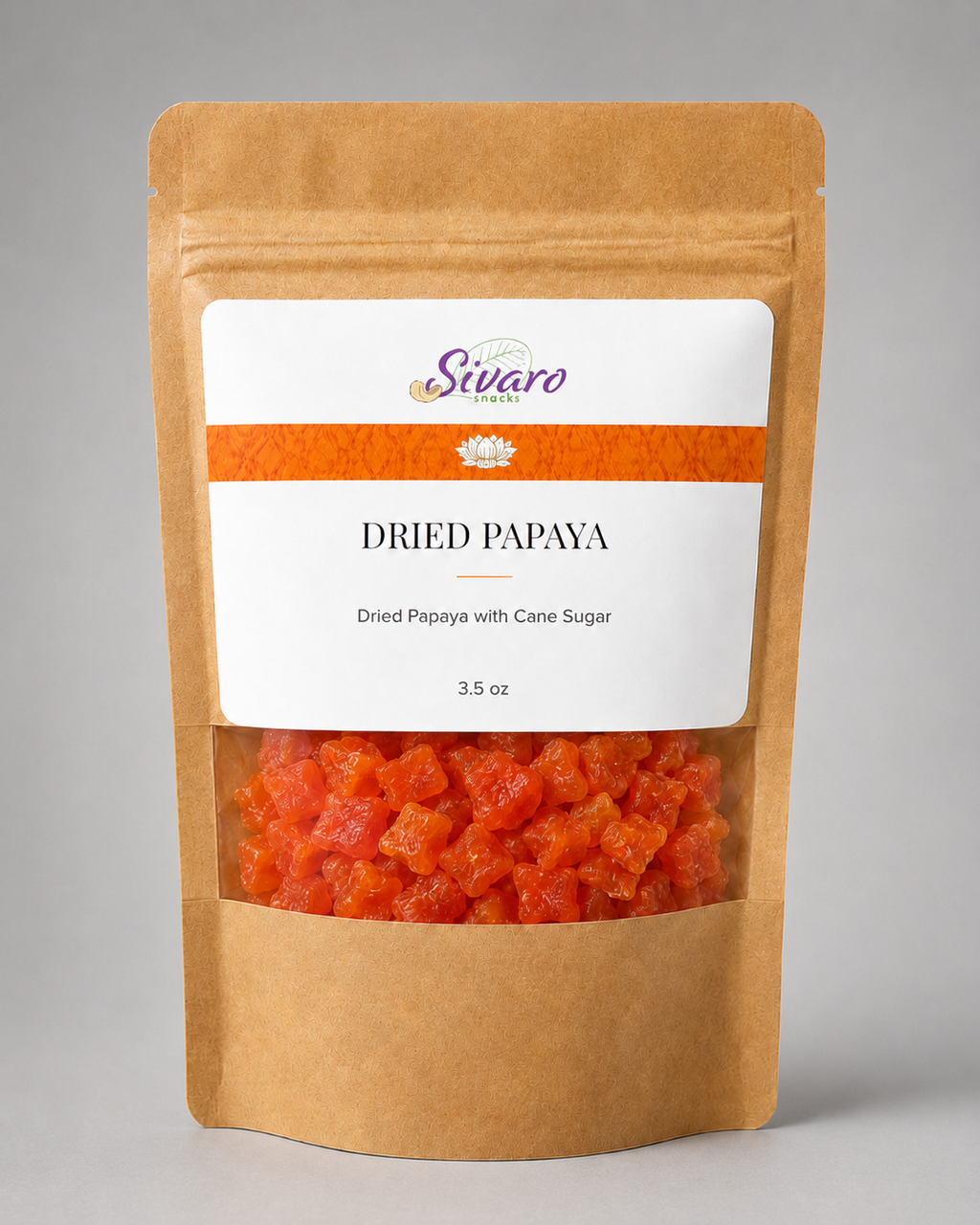 Dried Papaya Sulphur-Free, 3.5 oz (Temporary Craft Bag)