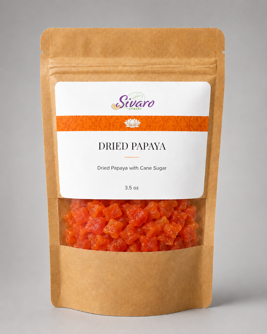 Dried Papaya Chunks Sulphur-Free, 3.5 oz