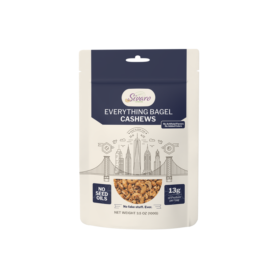 Sivaro Everything Bagel Cashews 3.5 oz