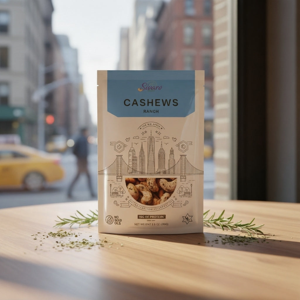 Sivaro Ranch Cashews 3.5 oz - Case of 12