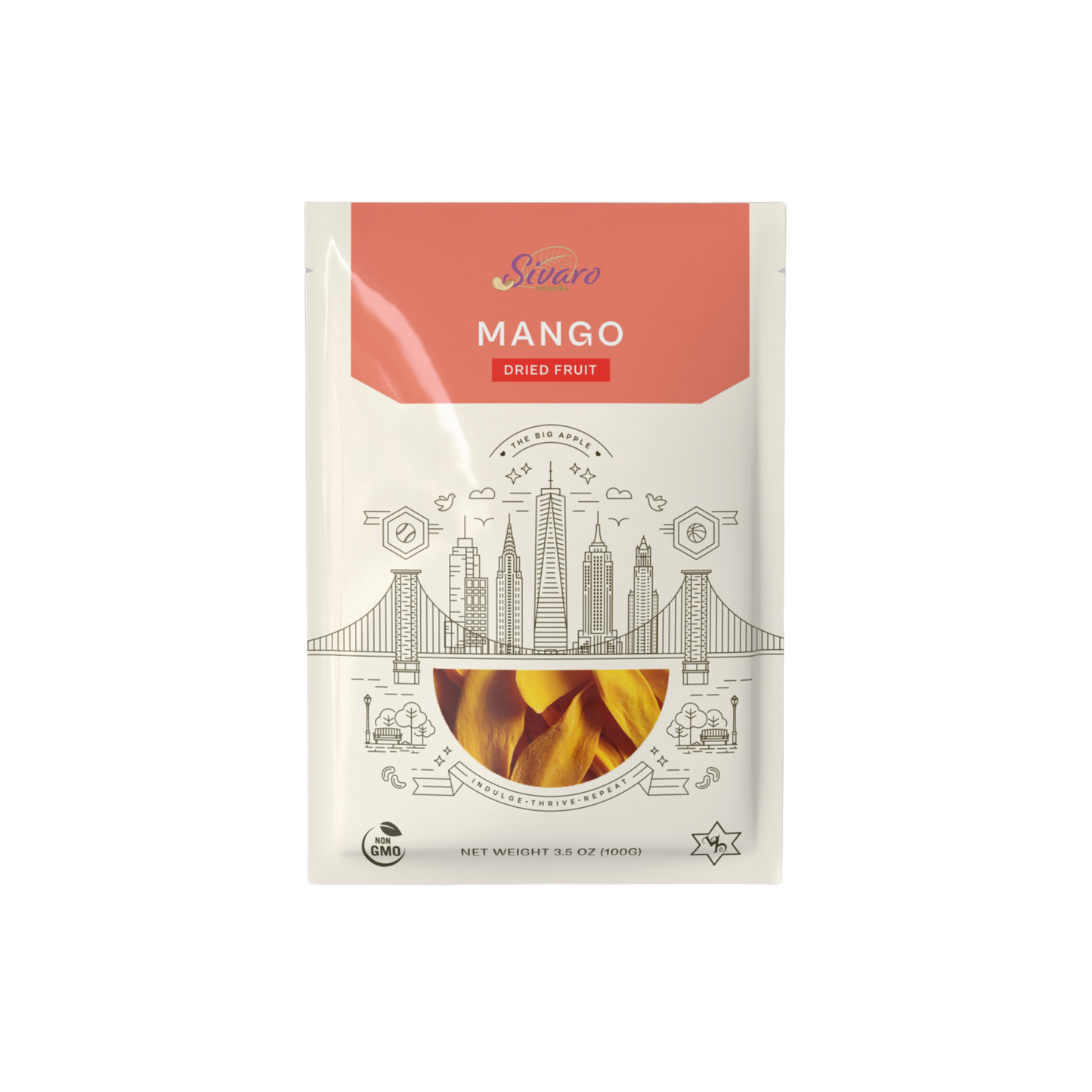 Sivaro Dried Mango 3.5 oz- Case of 12