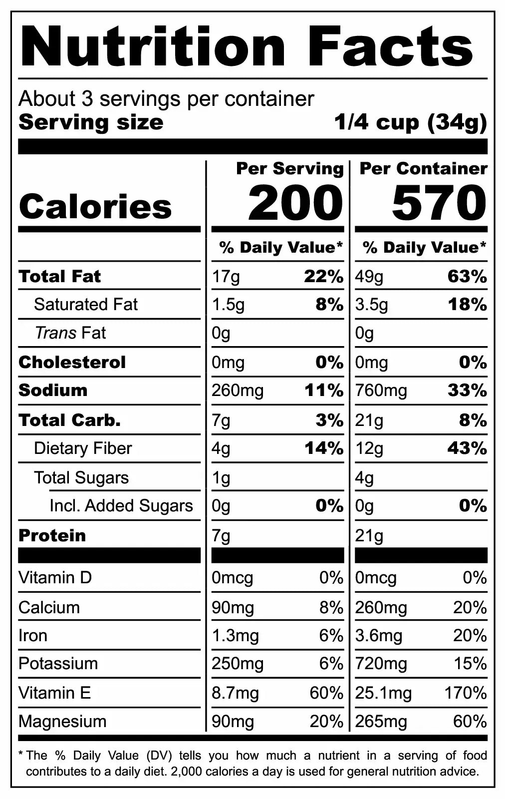 Roasted Salted Almonds | High Protein Keto Snack